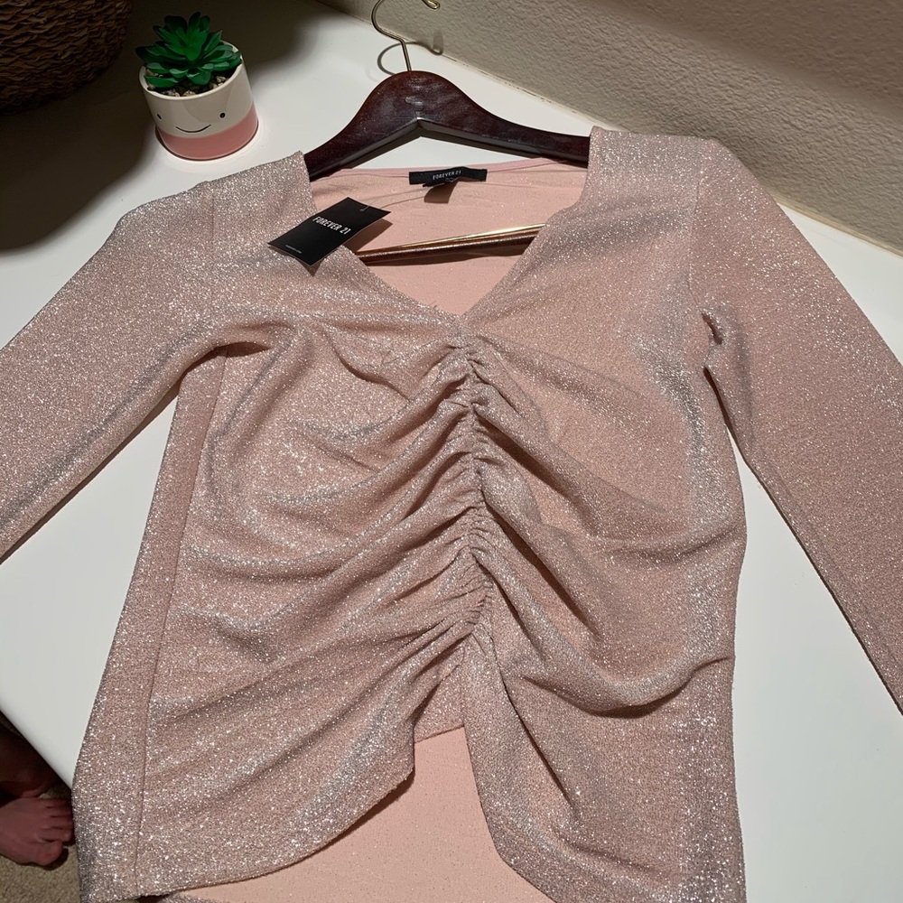 sparkly forever 21 crop top
